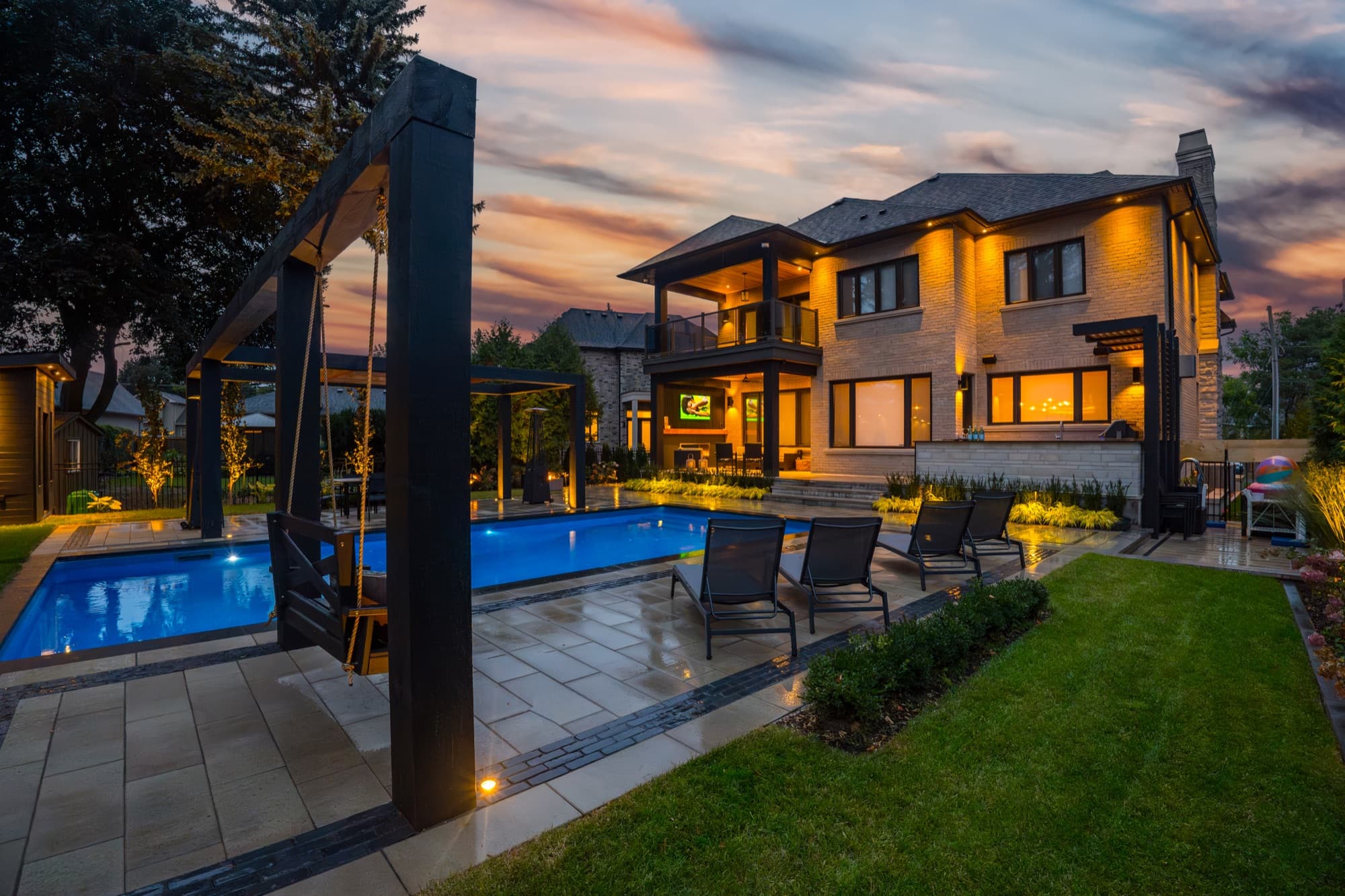 Blackened Cedar Poolside Retreat — 1