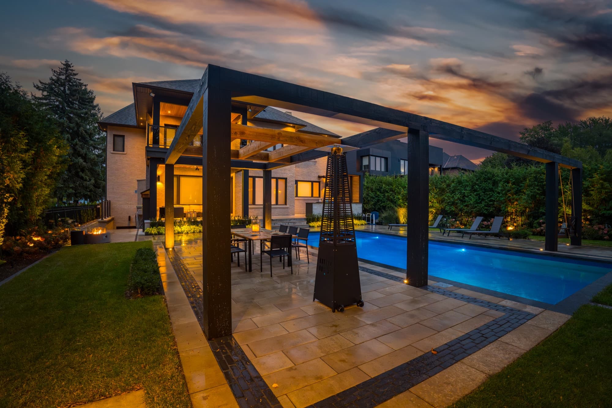 Blackened Cedar Poolside Retreat — 3