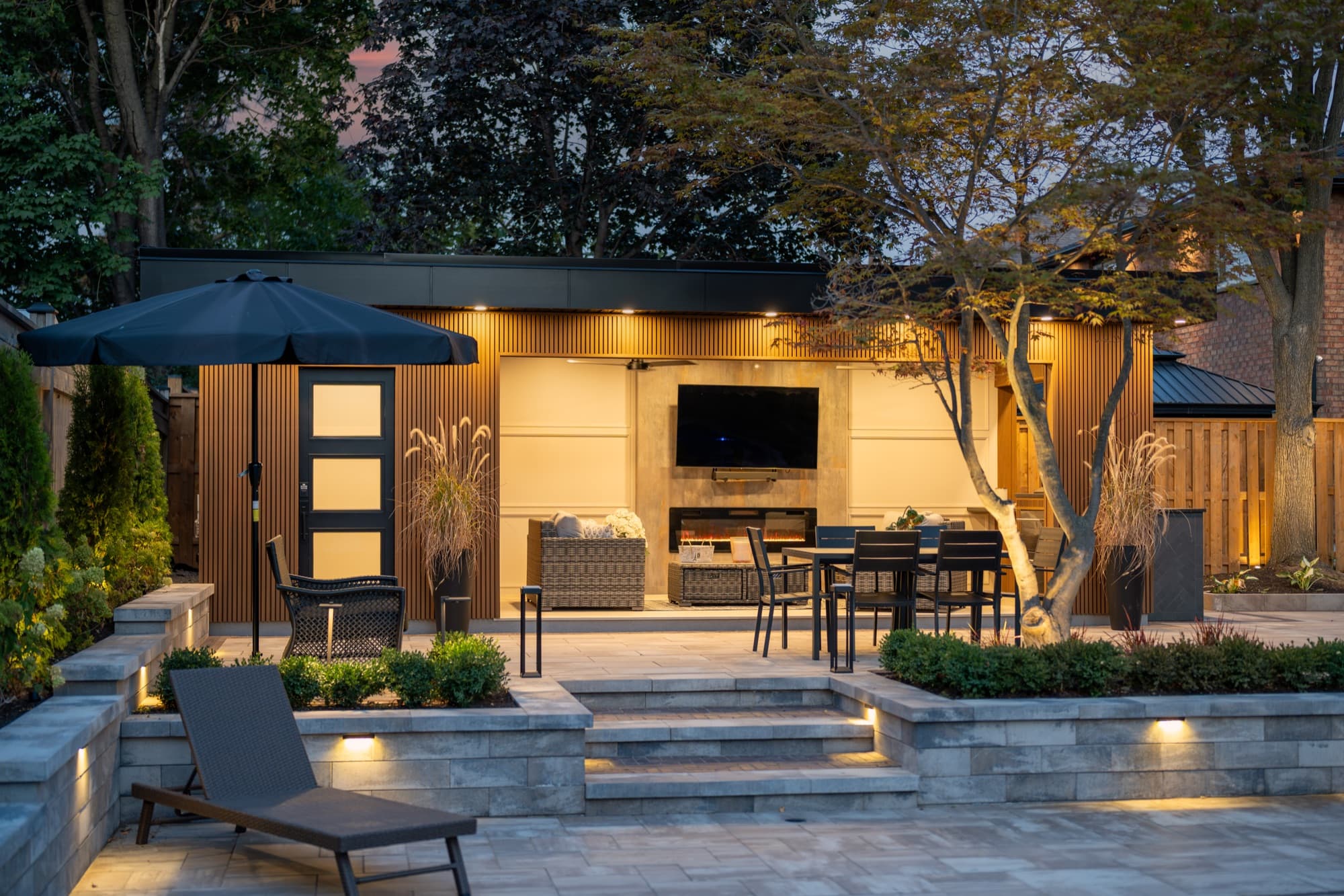 Coffered-Ceiling Poolside Cabana — 2.1
